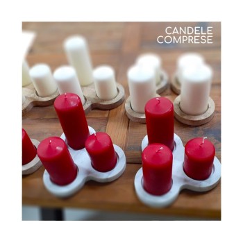 Stone candle holders: Travertine, marble