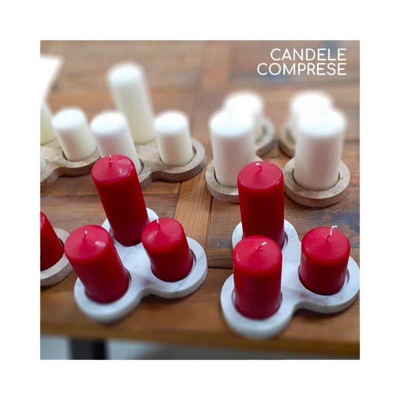 Stone candle holders: Travertine, marble