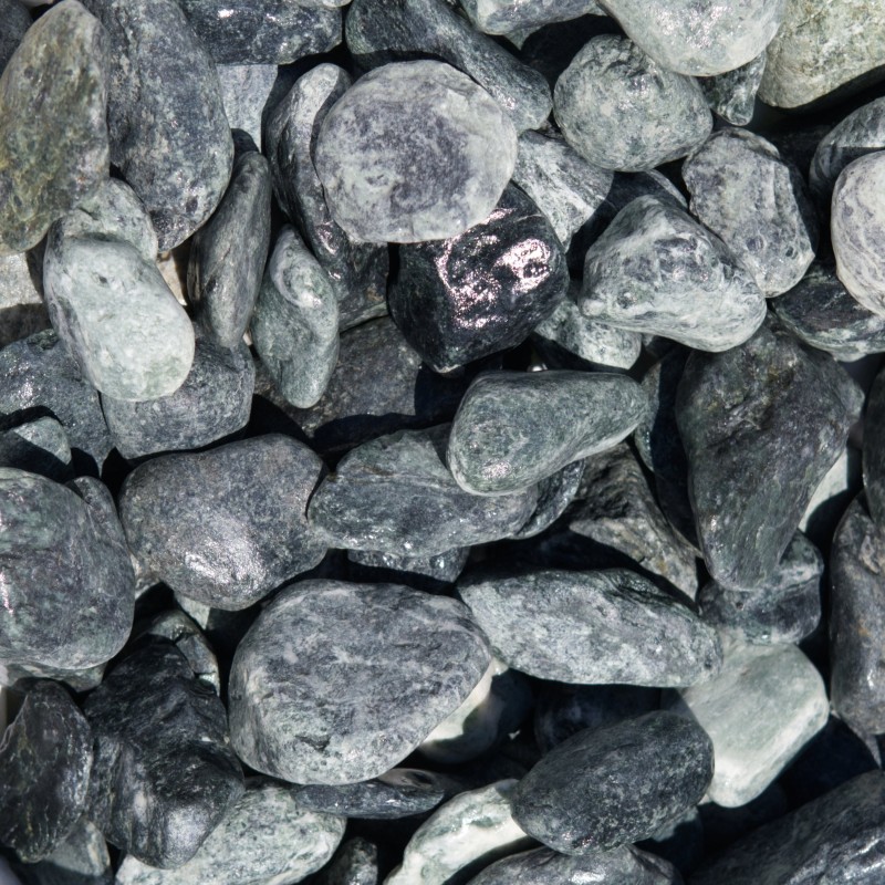 Alpine Green pebbles - For street furniture and gardening, price and photos Alpine Green pebbles - For street furniture and gardening, price and photos