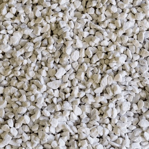 White Carrara Granulate for Garden and Street Furniture - Price and Photos