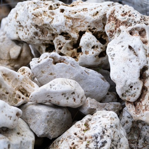 Antiqued Limestone Rocks -  Price and Photos