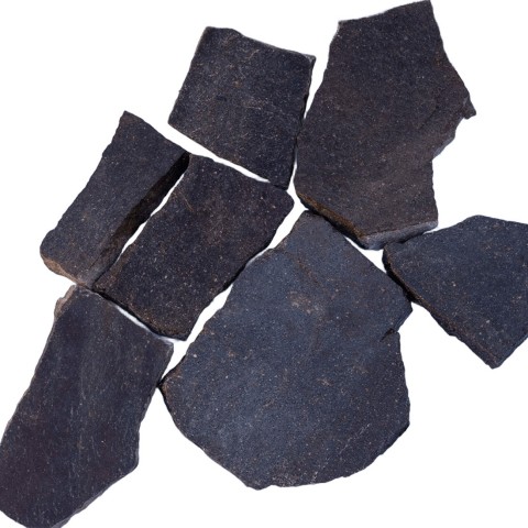 Grey purple porphyry slabs, uncertain work