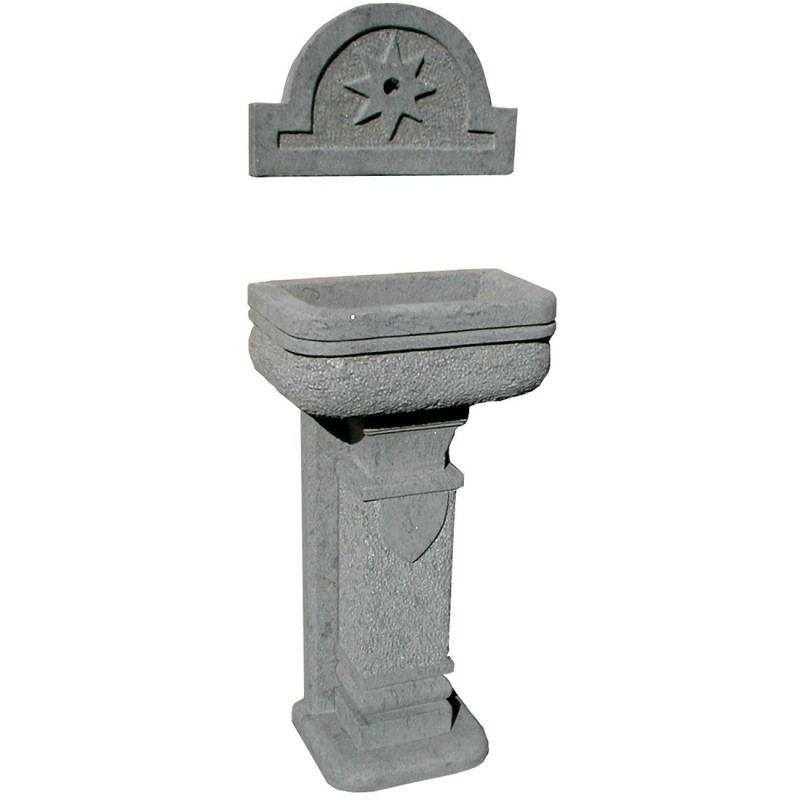 Fiuggi model fountain in Travertine or Peperino Fiuggi model fountain in Travertine or Peperino
