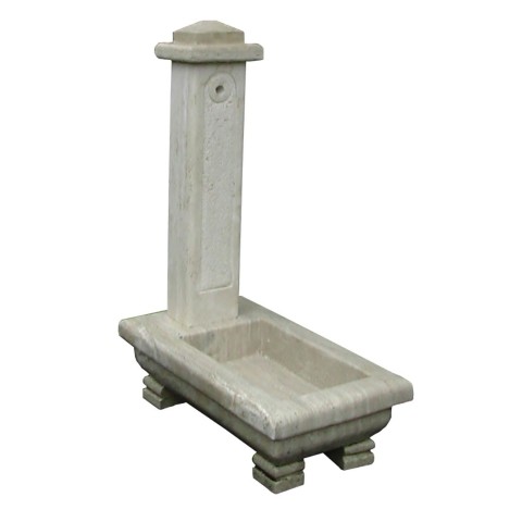Albano model fountain in Travertine and Peperino