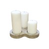 Portacandele in pietra- 3 Candele