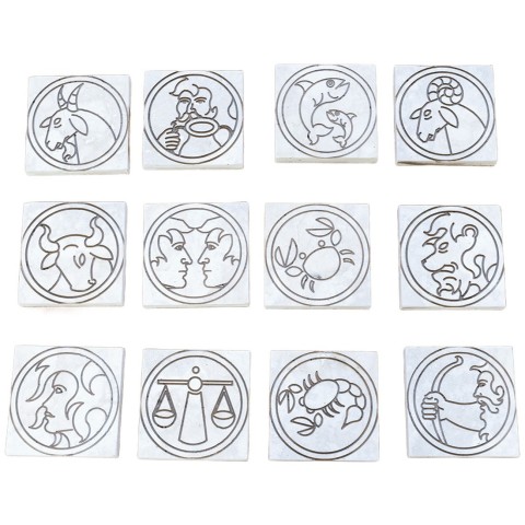 Segni zodiacali in pietra fatti a mano