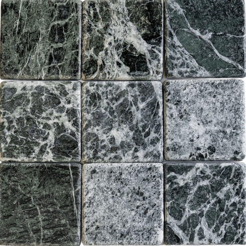 Antiqued alpine green tiles for interior decoration - Price and photos