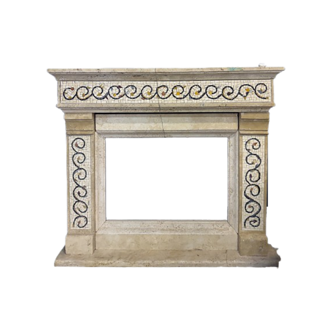 Stone fireplace model Vicenza
