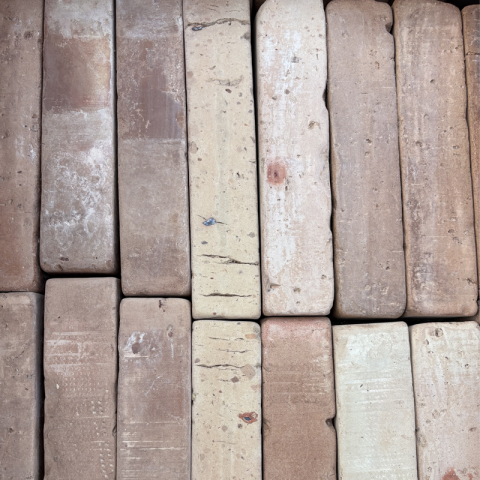 Antique flamed terracotta strips: photos and online sales