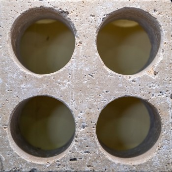 WineMOD elemento modulare porta bottiglie in travertino