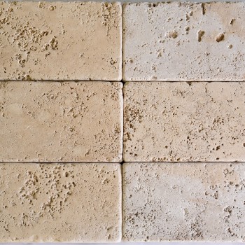 Travertine bricks and strips for exterior and interior cladding: photos and prices
