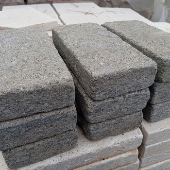Peperino bricks and strips: photos and prices