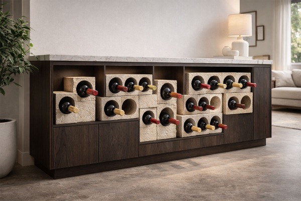 WineMOD: Modular Stone Bottle Racks for Cellars and Bars